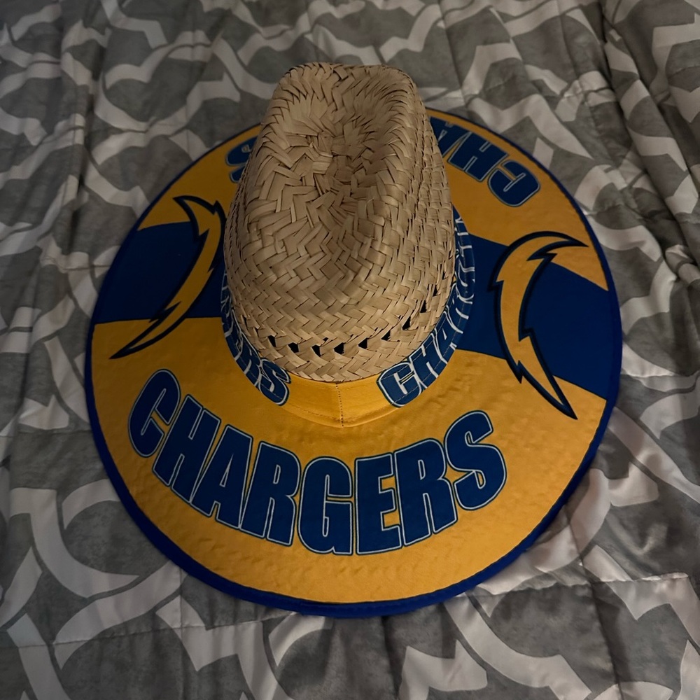 Chargers straw hat